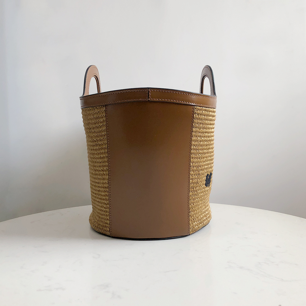 Marni Woven Basket Small, Brown