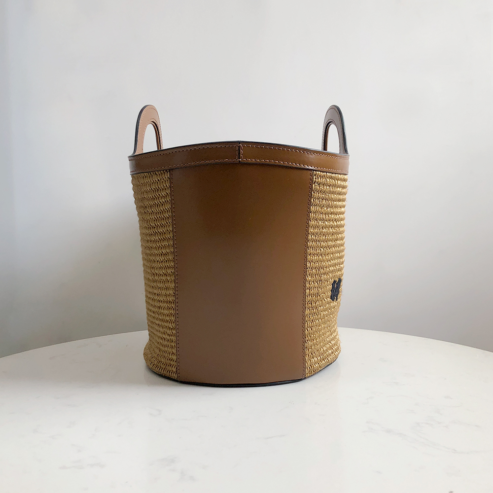 Marni Woven Basket Small, Brown