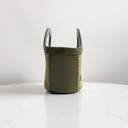 Marni Woven Basket MINI, Olive Green