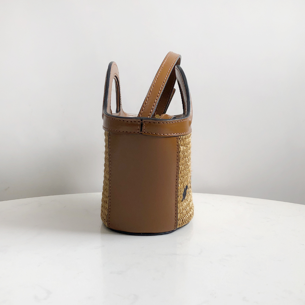 Marni Woven Basket MINI, Brown