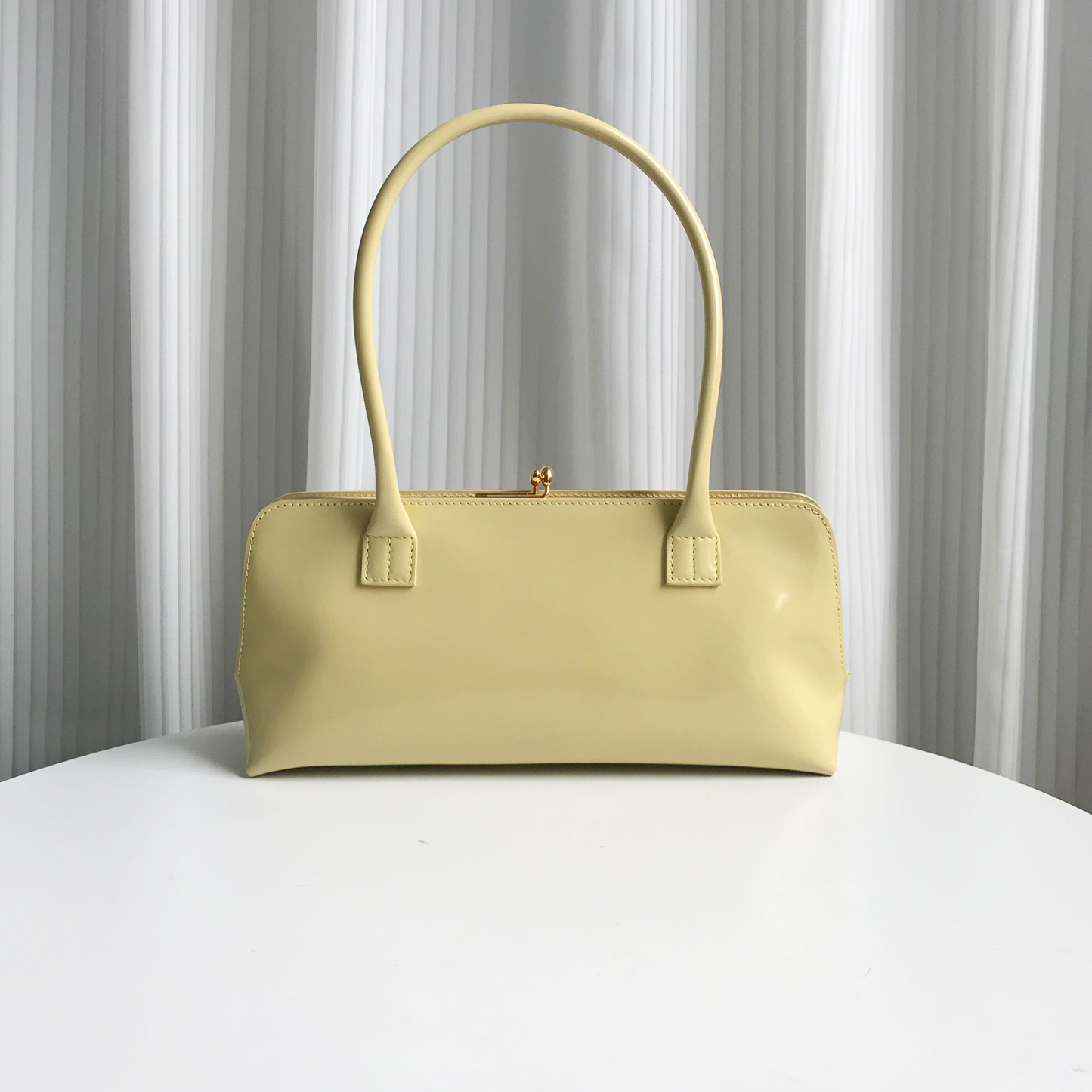 Jil Sander Small Rectangular Shoulder Bag in Beige-Hana Vintage