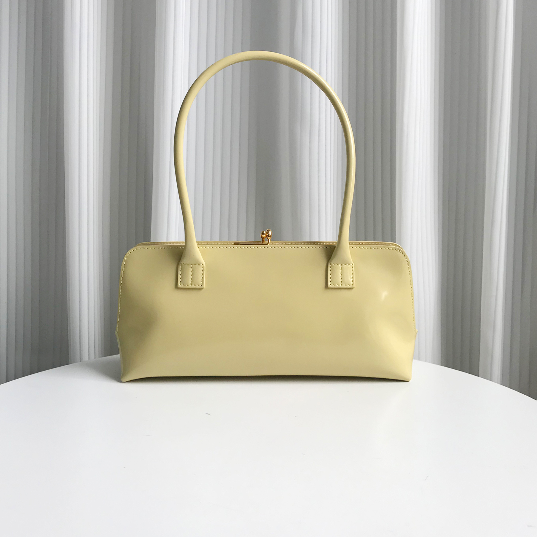 Jil Sander Small Rectangular Shoulder Bag in Beige-Hana Vintage