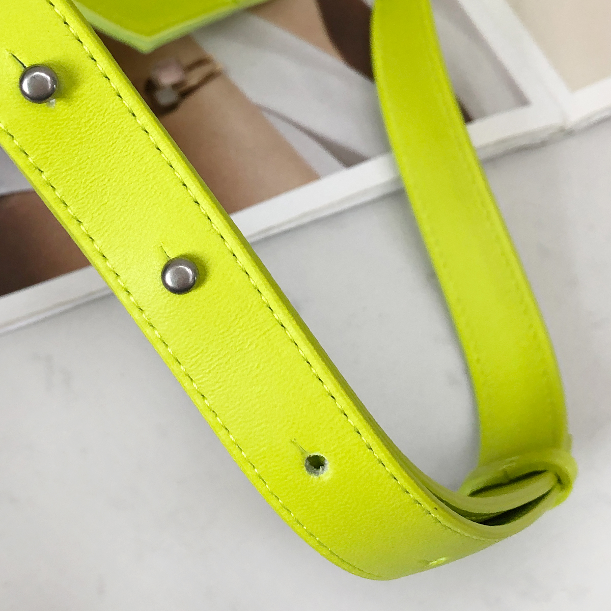 Bottega Veneta Mini Intrecciato Crossbody Bag in Lemon Kiwi