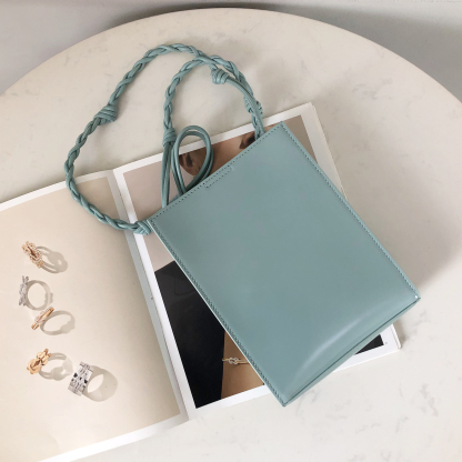 Jil Sander Tangle Small Square Bag in Purple