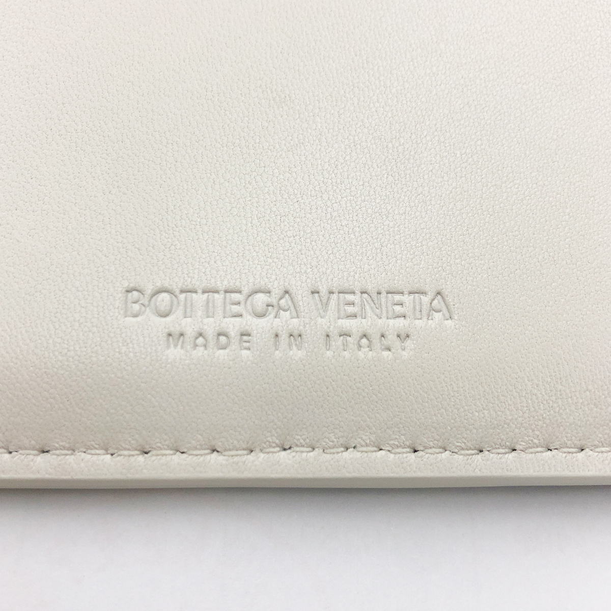 Bottega Veneta Card Case in Chalk