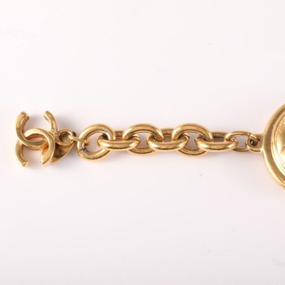 CHANEL Vintage Checkerboard Bracelet Alloy-Hana Vintage
