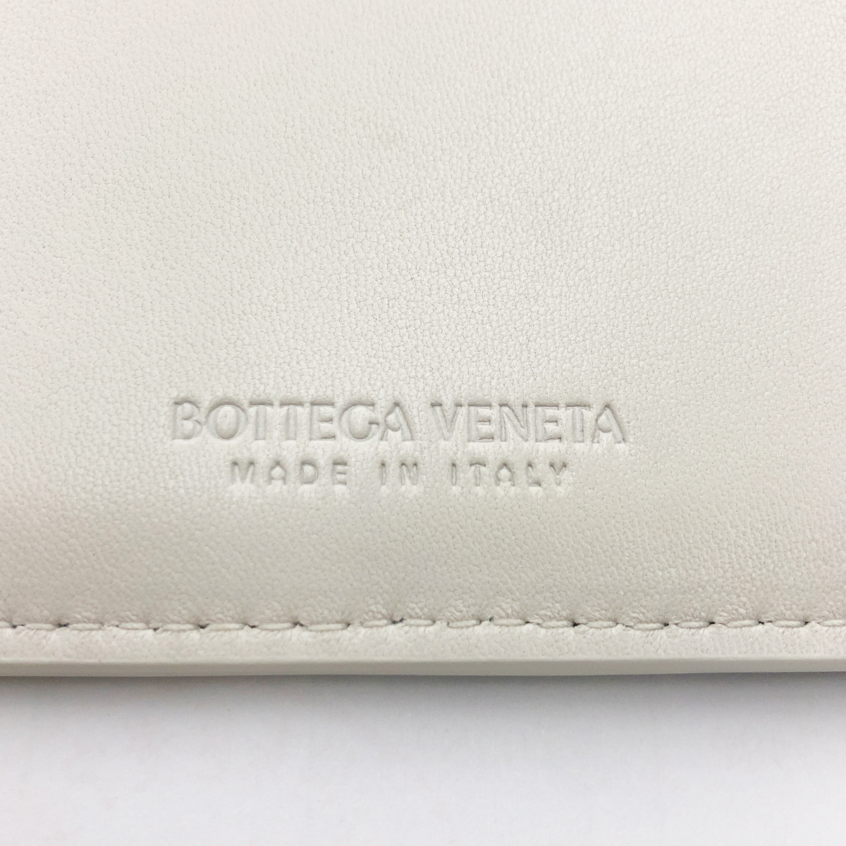 Bottega Veneta Card Case in Chalk