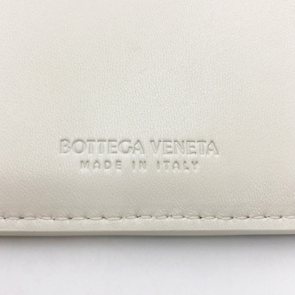 Bottega Veneta Card Case in Chalk