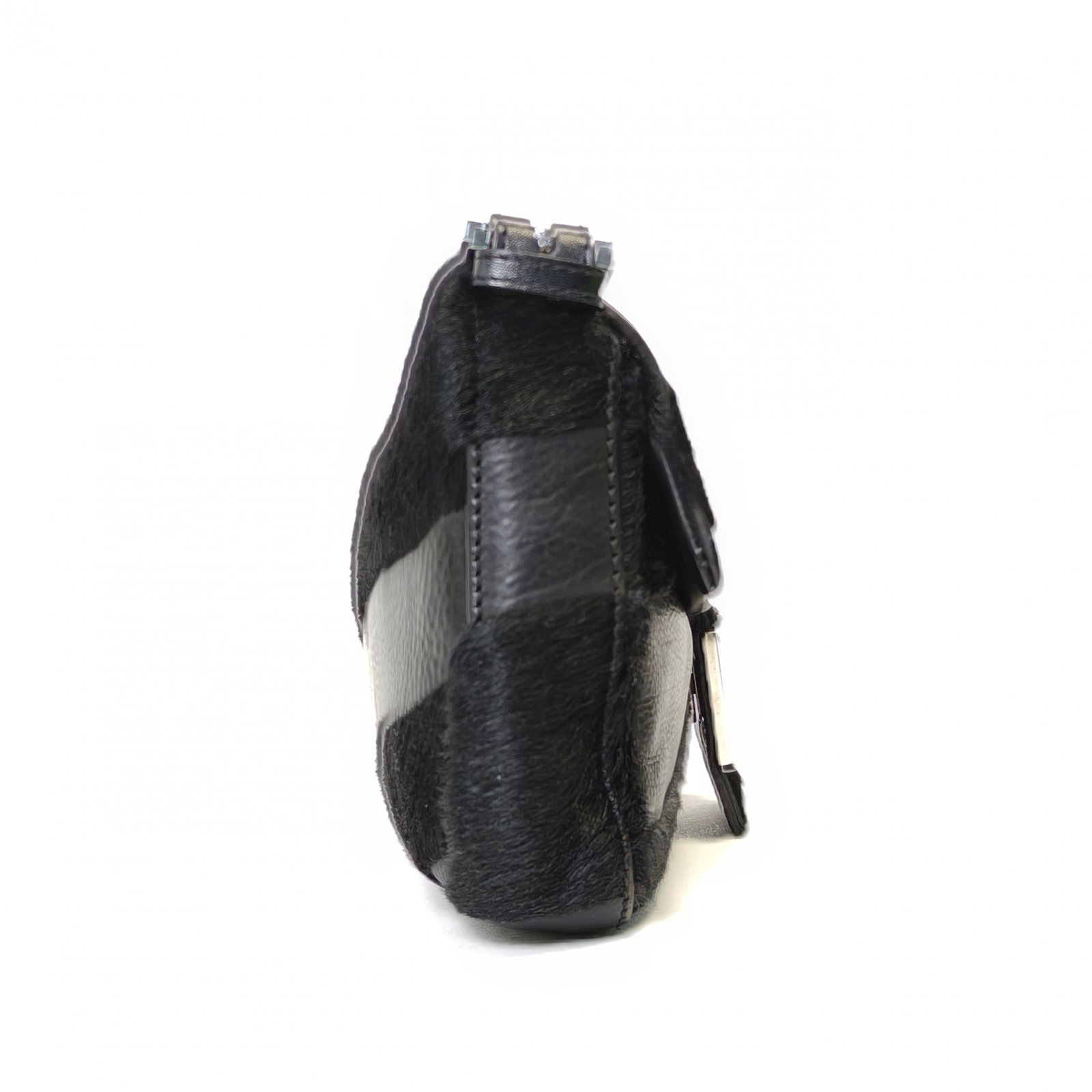 *FENDI Black Horsehair Baguette bag-Hana Vintage