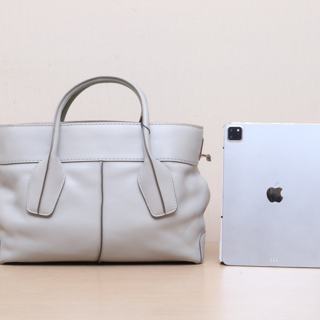 *TODS Grey Classic Handheld Tote Bag-Hana Vintage