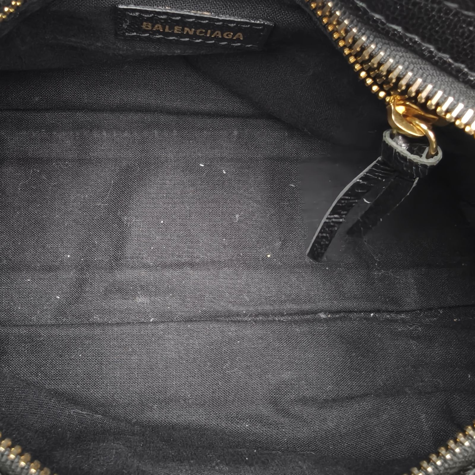 *BALENCIAGA CLASSIC METALLIC EDGE CITY Metal Motorcycle Bag Mini 24cm-Hana Vintage