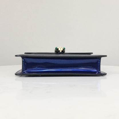 BVLGARI Square Bag Metallic Royal Blue 281206