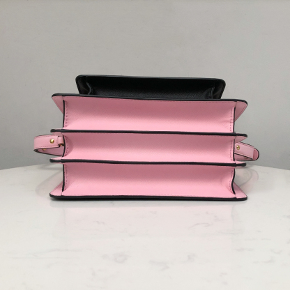 Marni Accordion Bag Medium, Red with Black