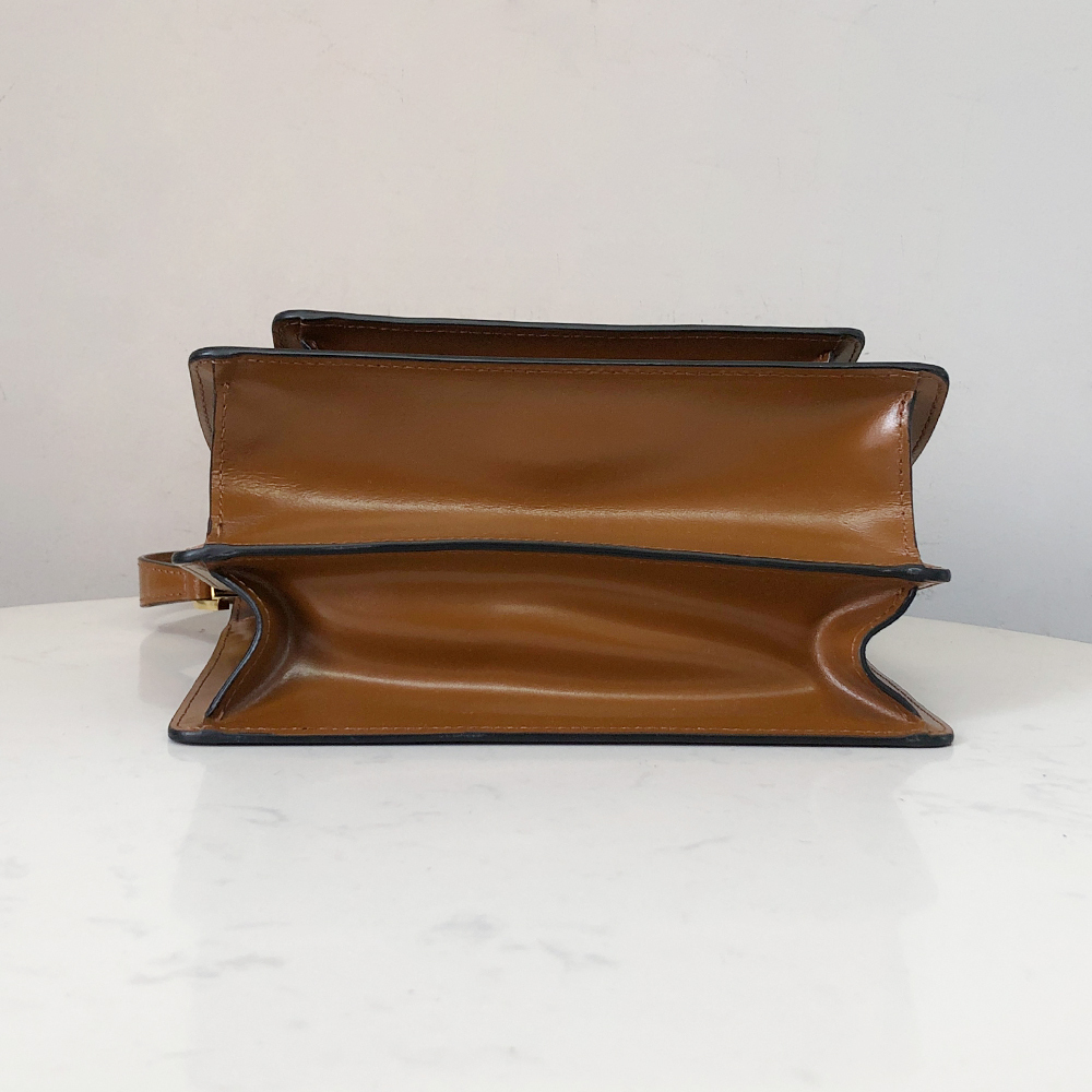 Marni Woven Accordion Bag, Brown