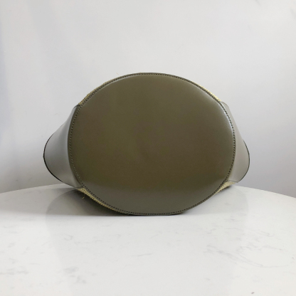 Marni Woven Basket Small, Olive Green