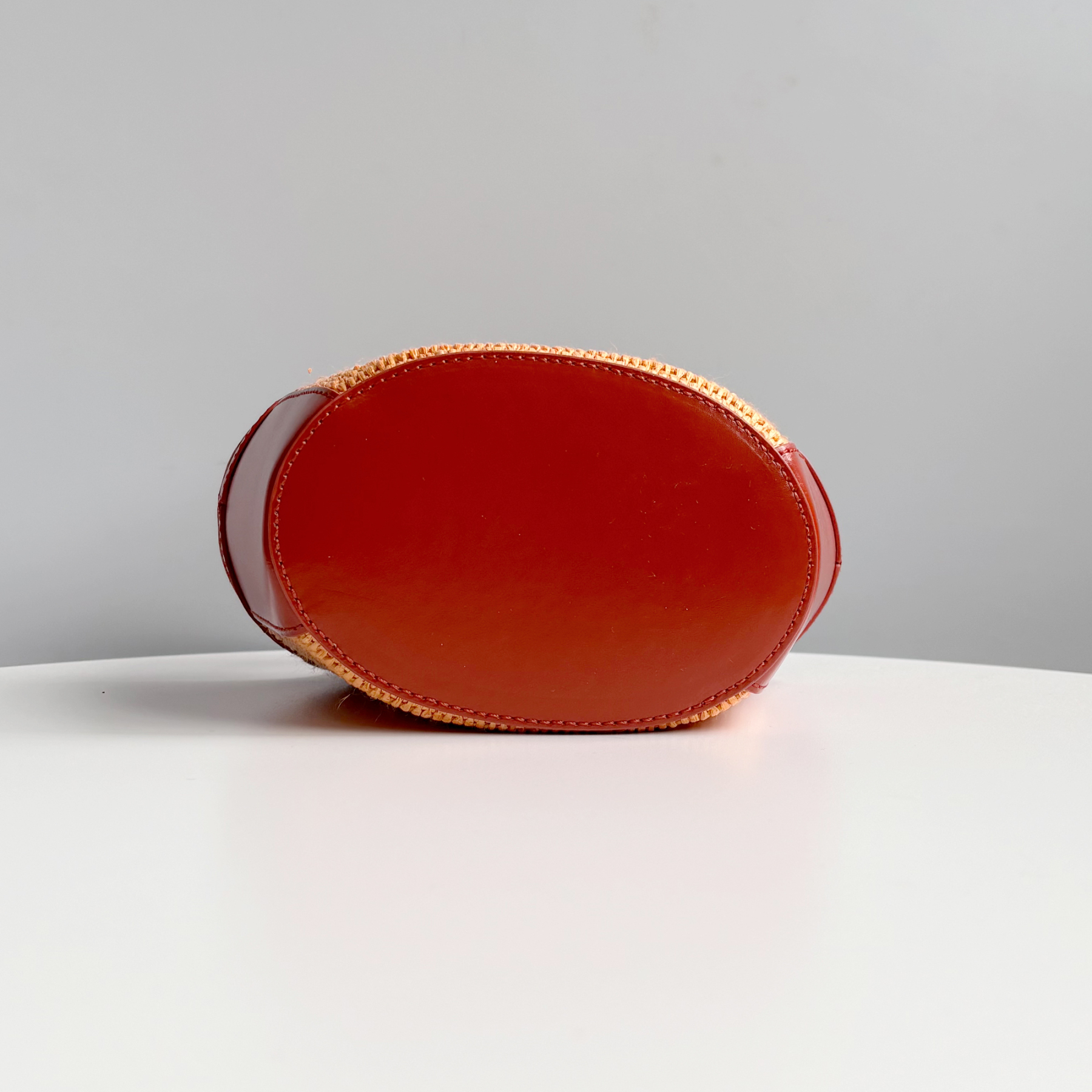 Marni Woven Basket MINI, Brownish Red