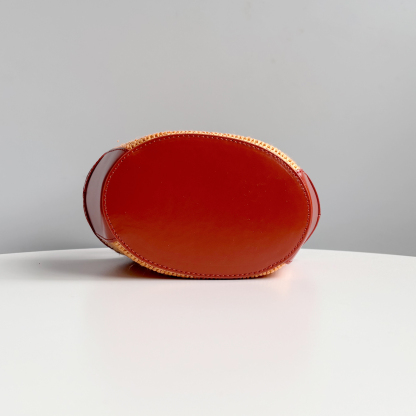 Marni Woven Basket MINI, Brownish Red