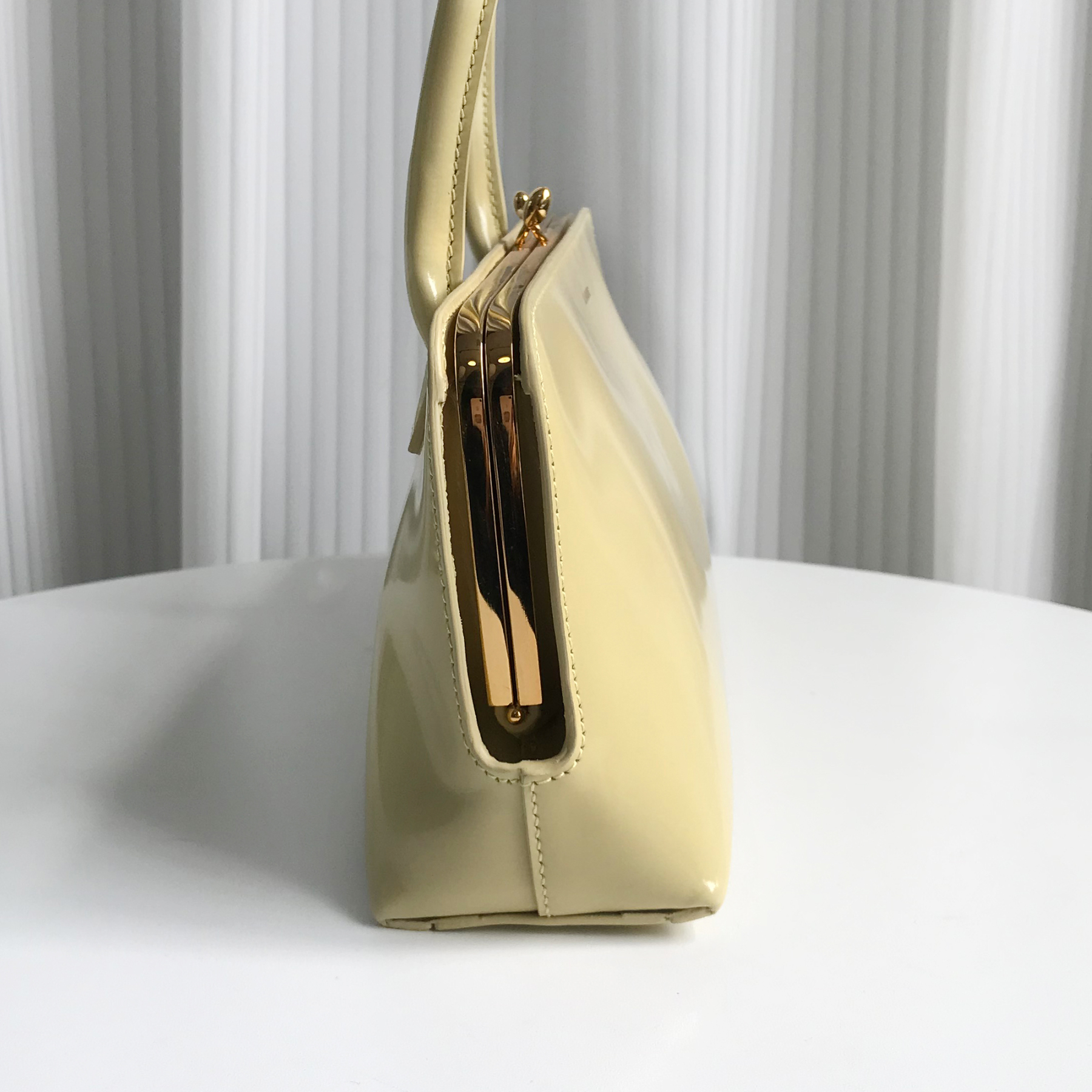 Jil Sander Small Rectangular Shoulder Bag in Beige-Hana Vintage