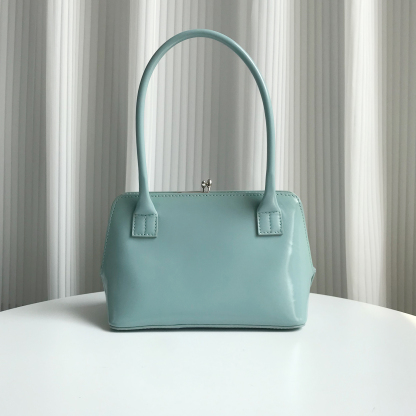 Jil Sander Small Square Shoulder Bag in Lake Green
