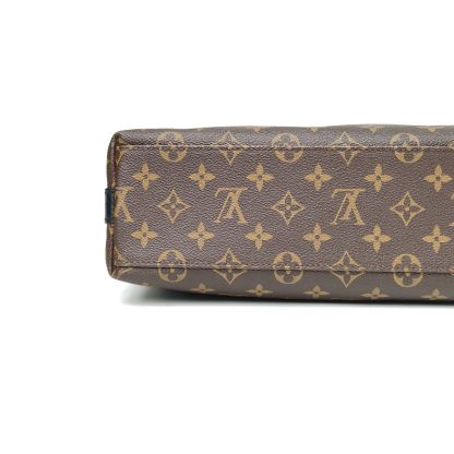 *LOUIS VUITTON Monogram PVC 2015 kitan Vertical Handheld Briefcase Pochette Metis-Hana Vintage