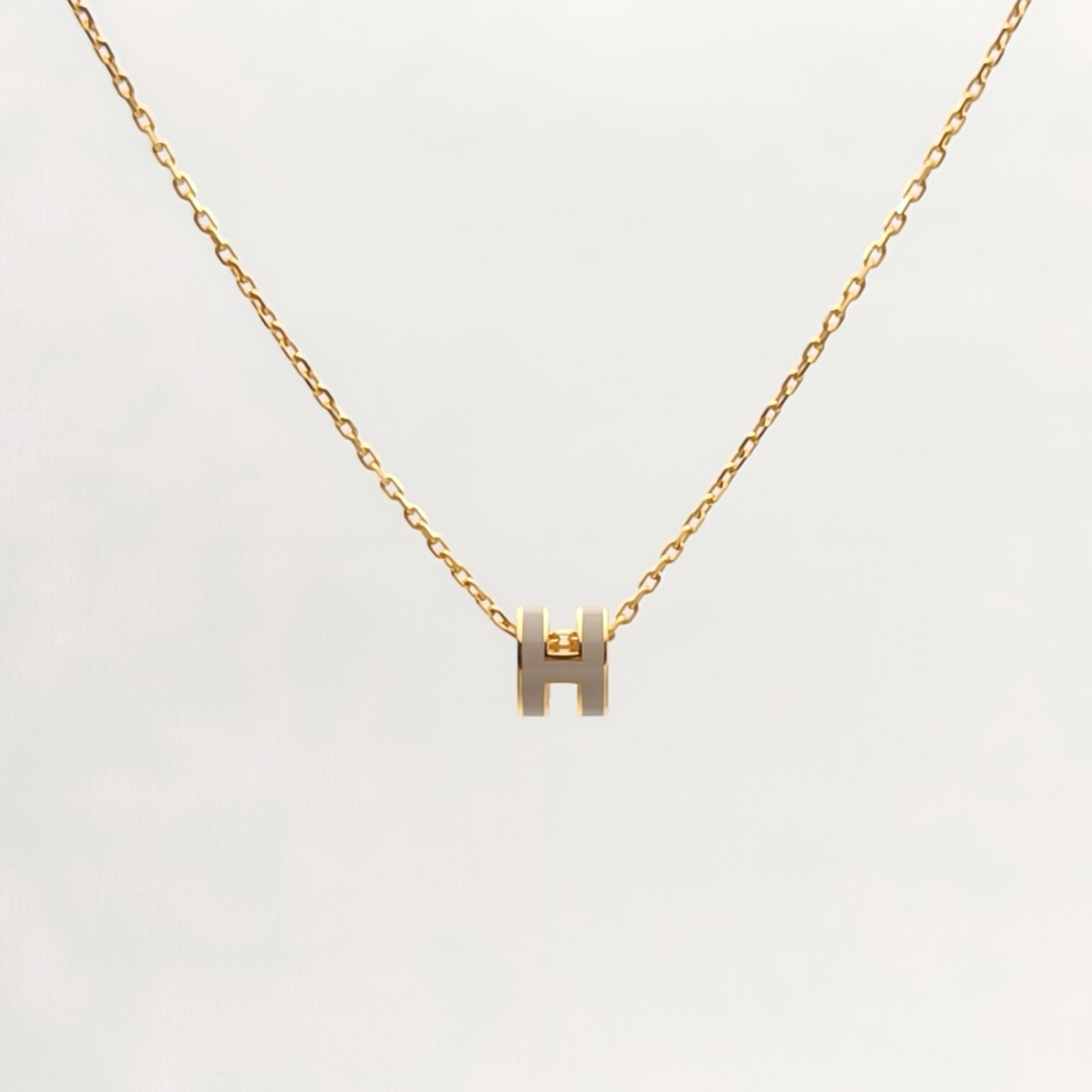 HERMES Pop H Necklace Mini Alloy-Hana Vintage
