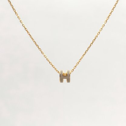 HERMES Pop H Necklace Mini Alloy-Hana Vintage