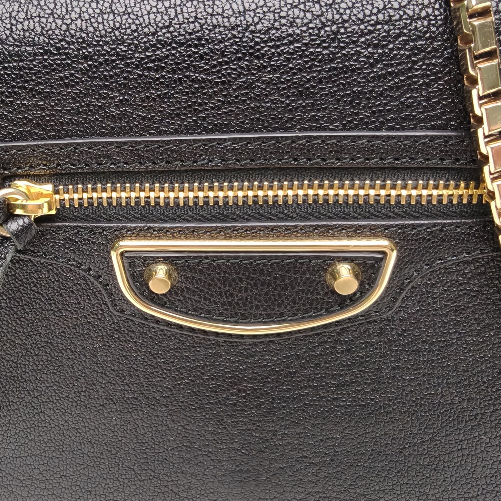 BALENCIAGA Black Motorcycle woc bag