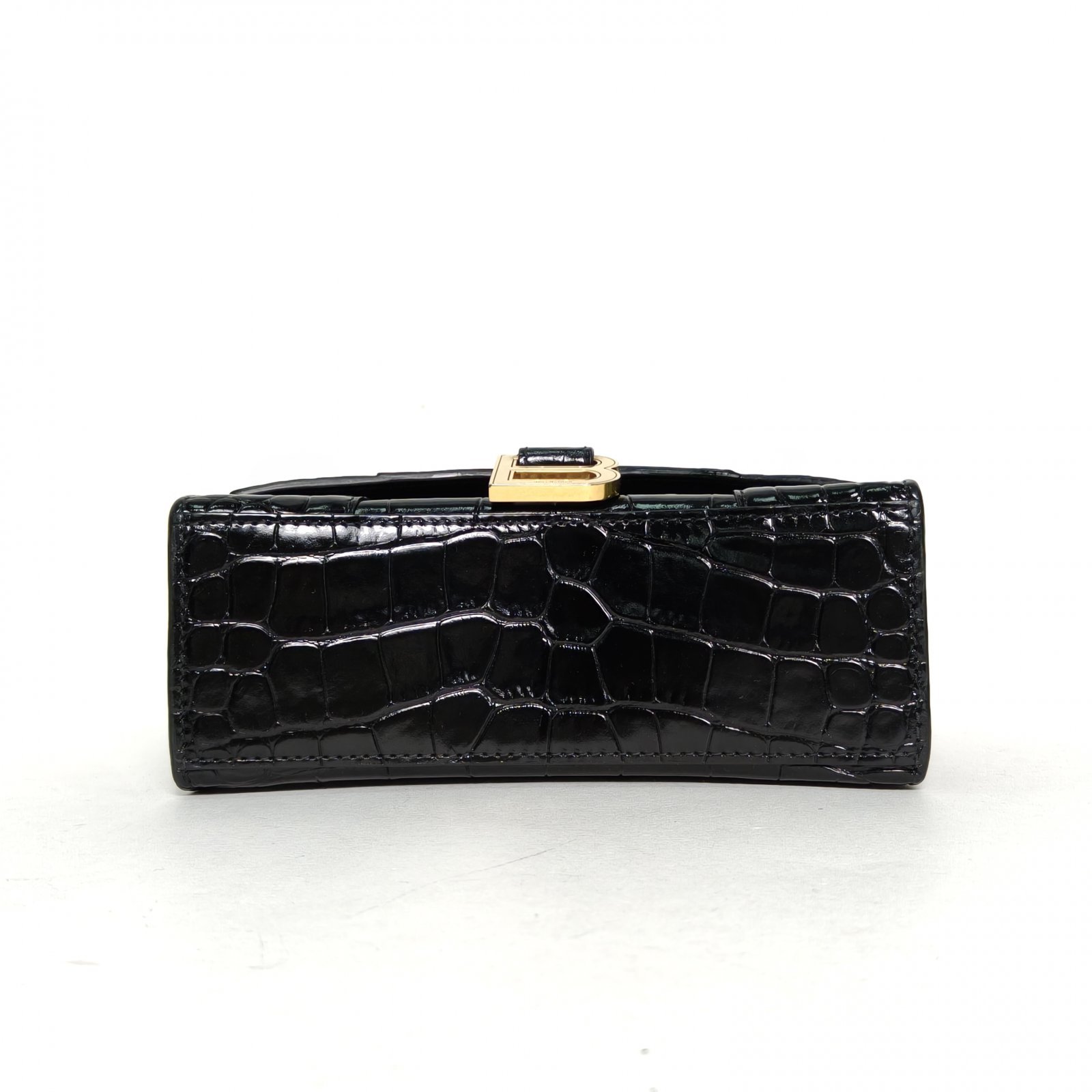 *BALENCIAGA Hourglass XS size Crocodile Embossed-Hana Vintage