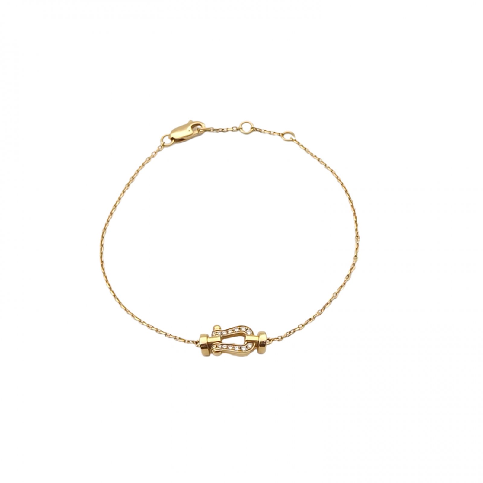 Fred Gold Force 10 Bracelet Small 12.5mm 18K 18K Gold,Diamond-Hana Vintage