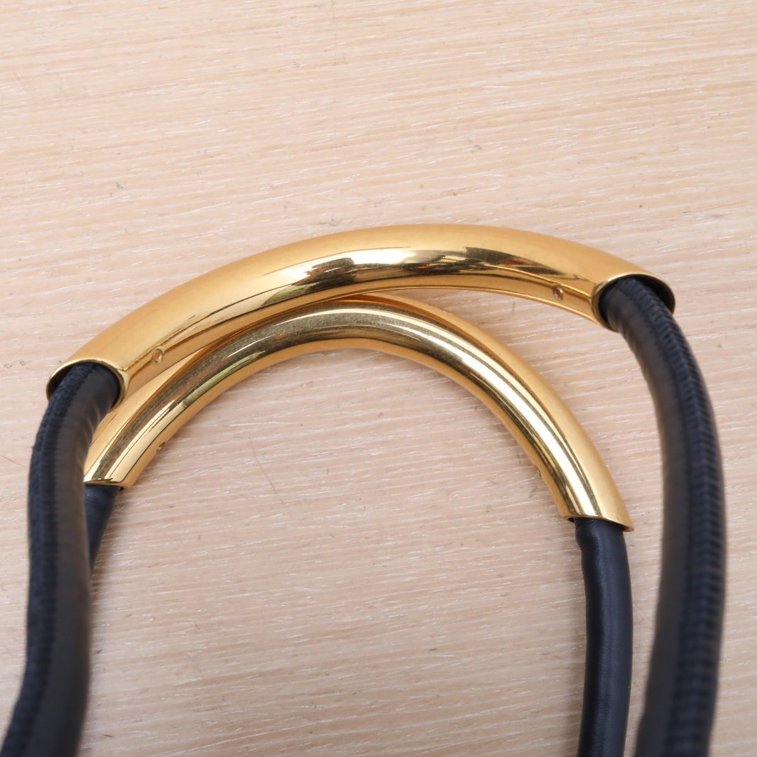 DIOR Ink blue canvas, gold hardware, 2024 Bucket Bag Nolita, Hanging Basket Bag with detachable shoulder strap