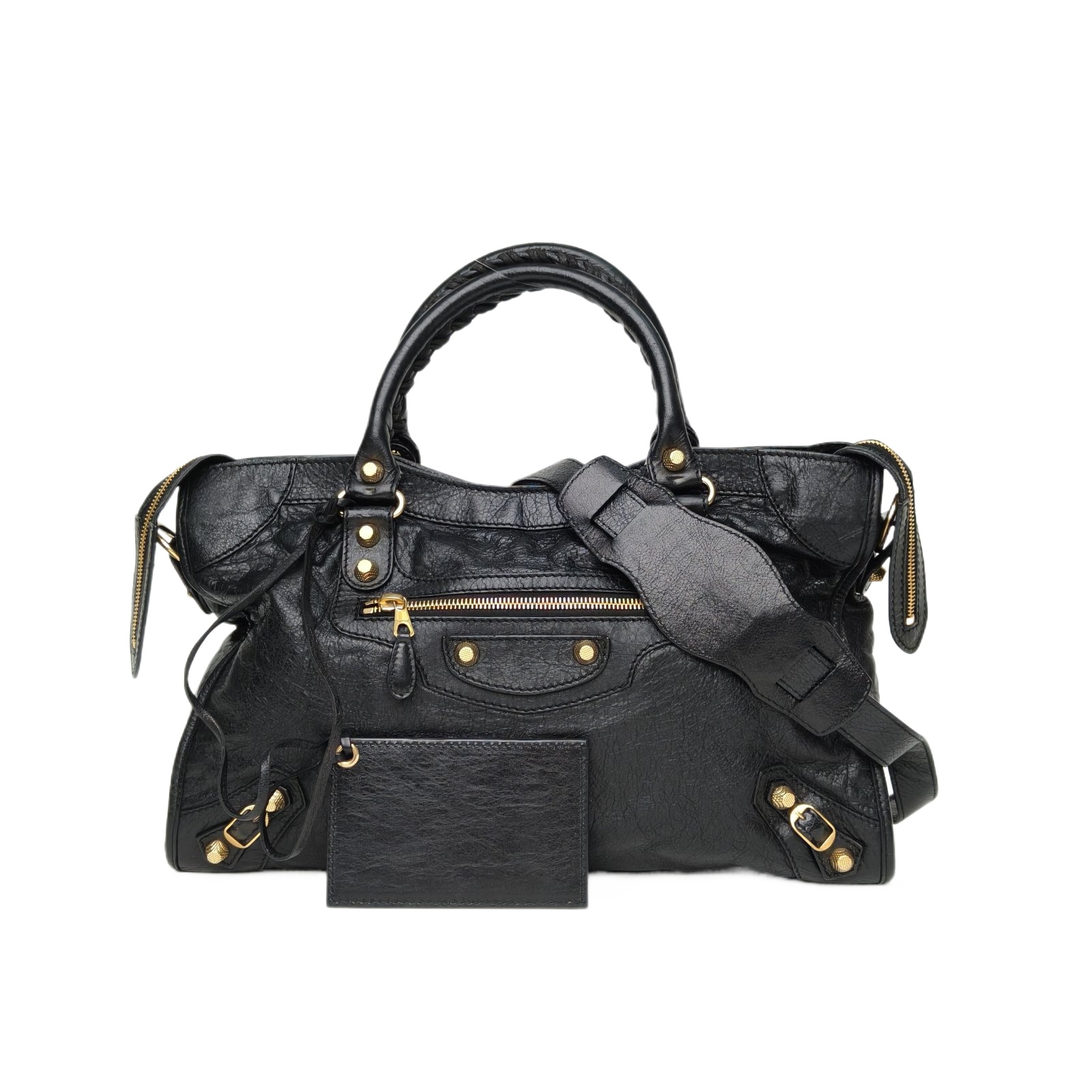 *BALENCIAGA CLASSIC CITY Motorcycle Bag Medium 38-Hana Vintage
