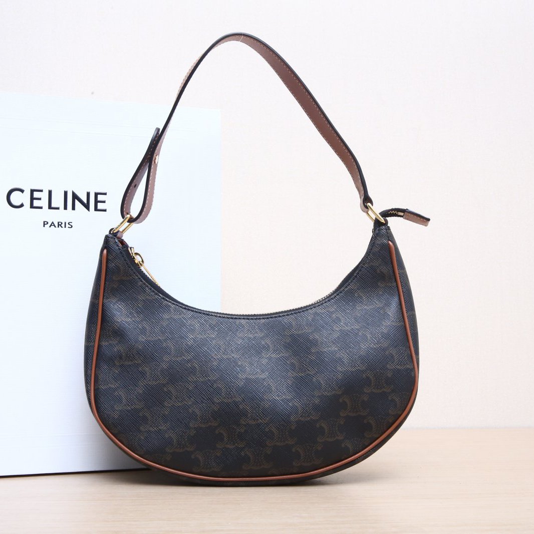 *CELINE AVA Shoulder Bag Medium Size with Arc de Triomphe Print-Hana Vintage