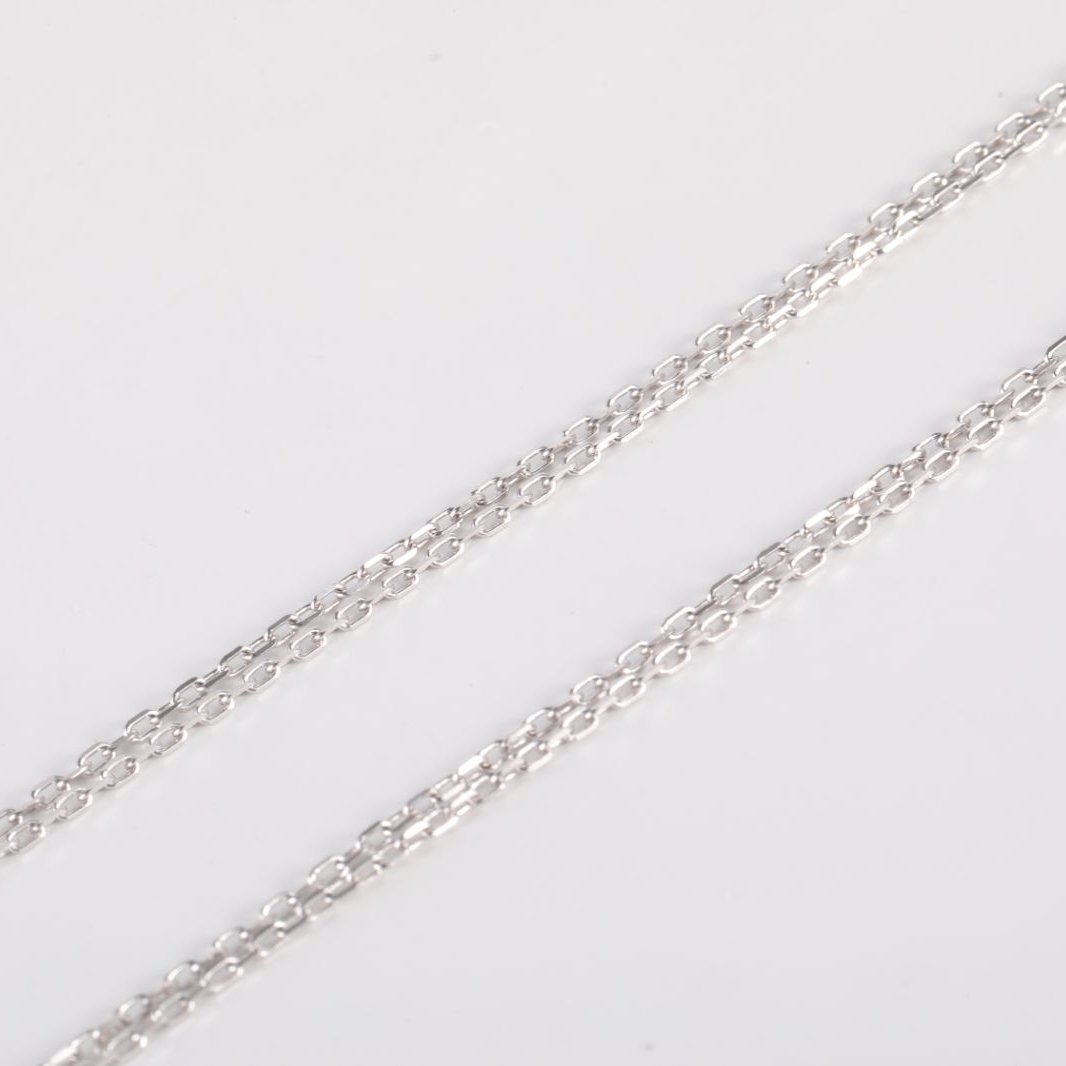 CARTIER LOVE Two Diamonds Round Disc Necklace 18K White Gold,Diamond-Hana Vintage