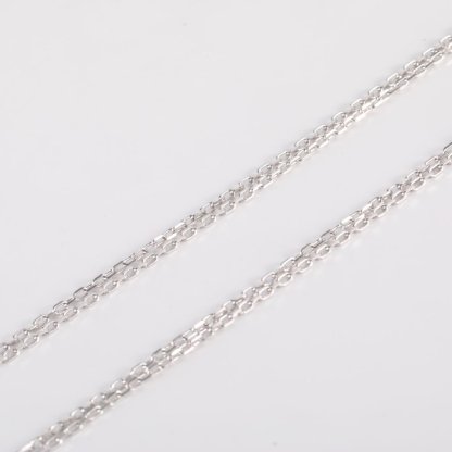 CARTIER LOVE Two Diamonds Round Disc Necklace 18K White Gold,Diamond-Hana Vintage