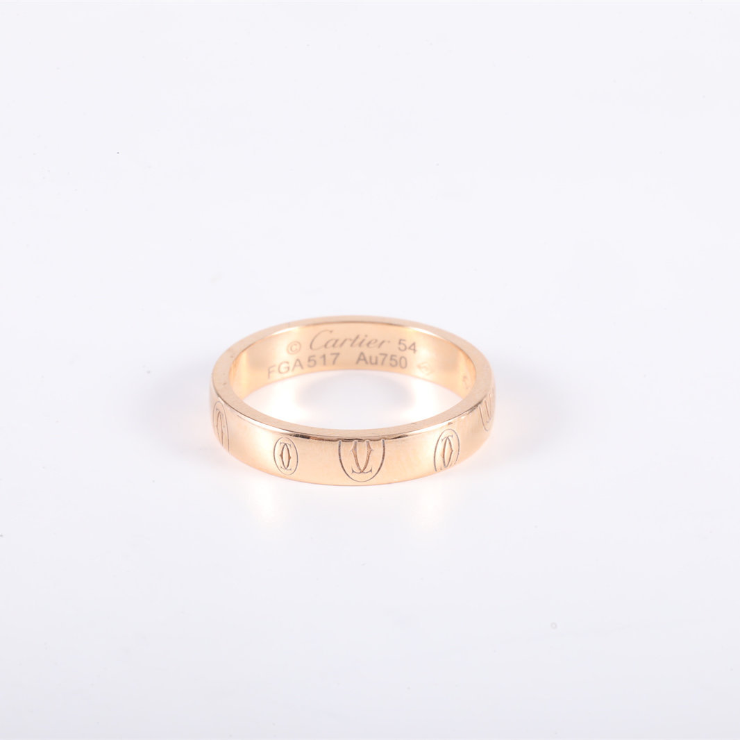 CARTIER Rose Gold Cartier Narrow Ring 18K 18K Rose Gold-Hana Vintage