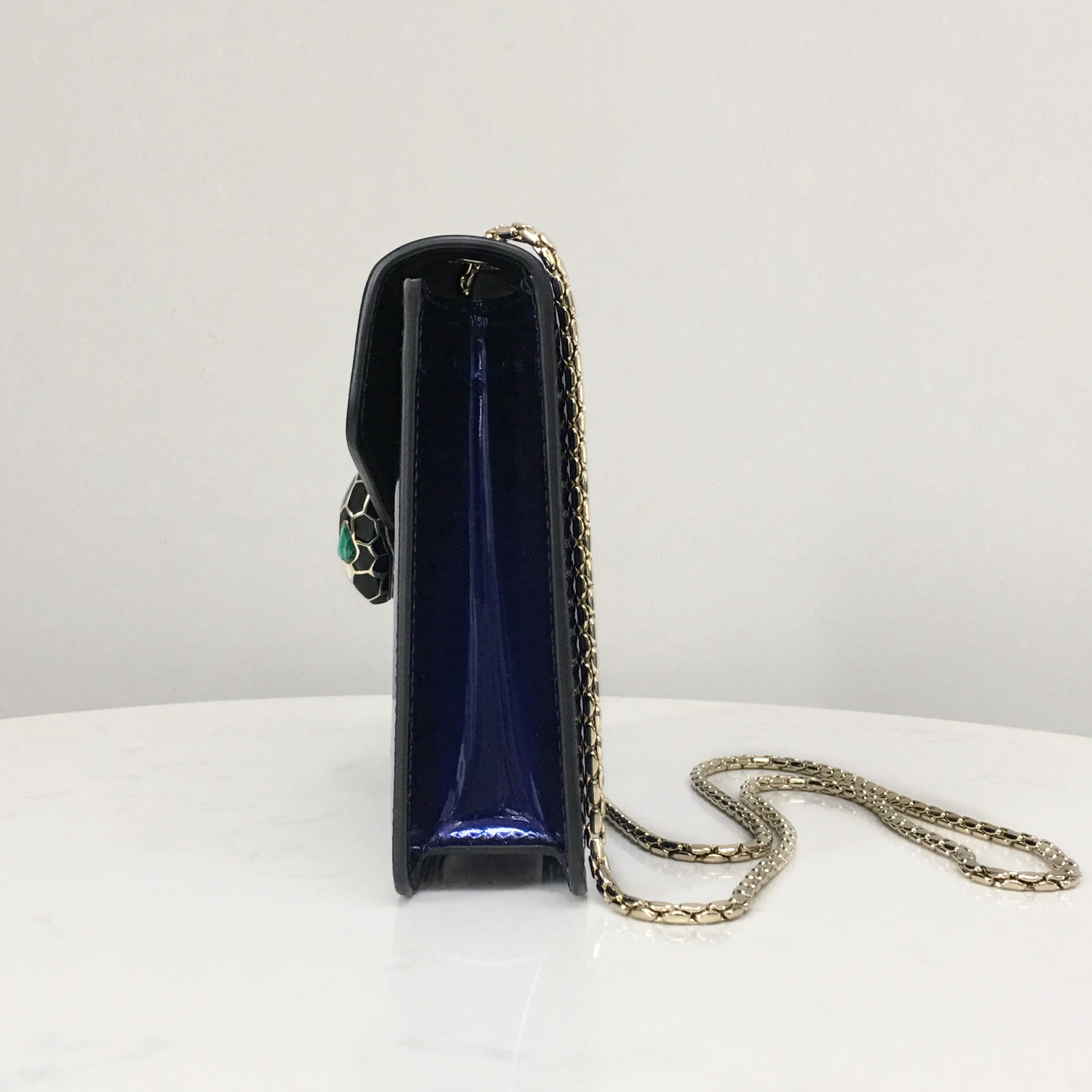 BVLGARI Square Bag Metallic Royal Blue 281206