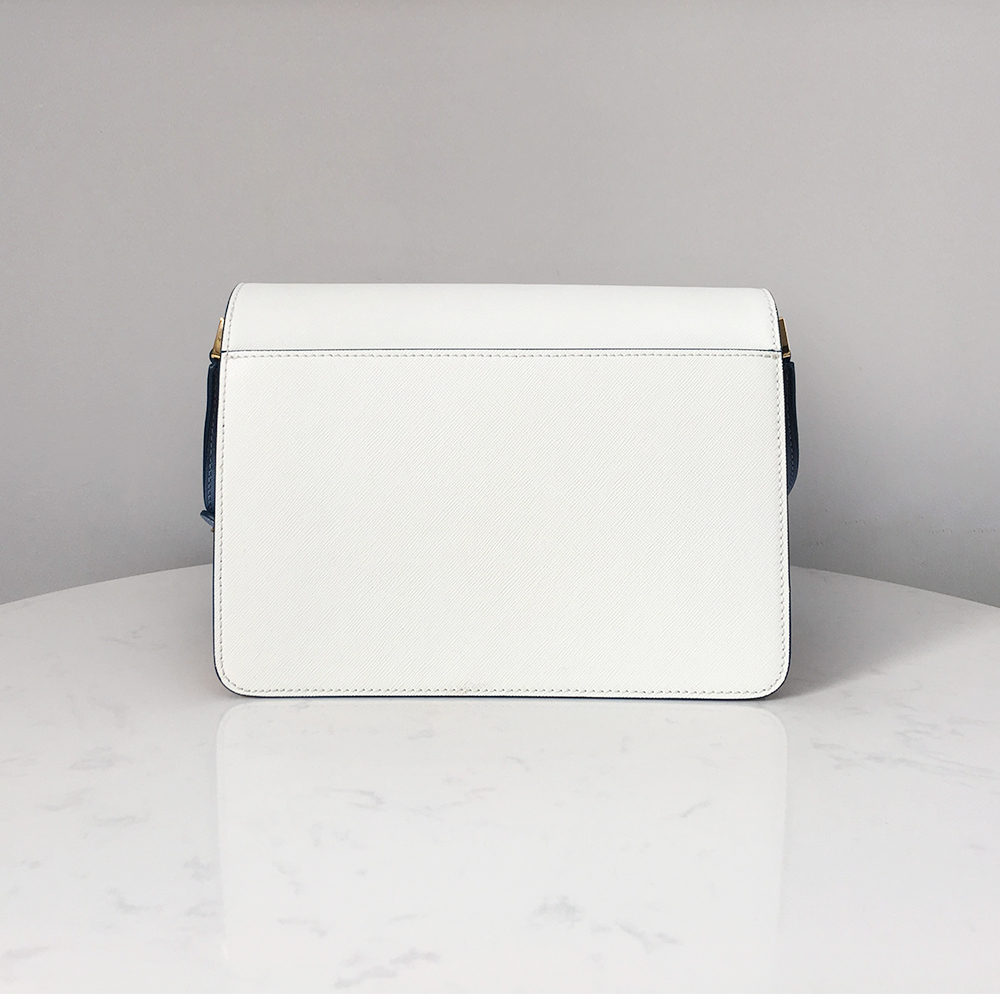 Marni Accordion Bag Medium, Beige with Ginger Yellow