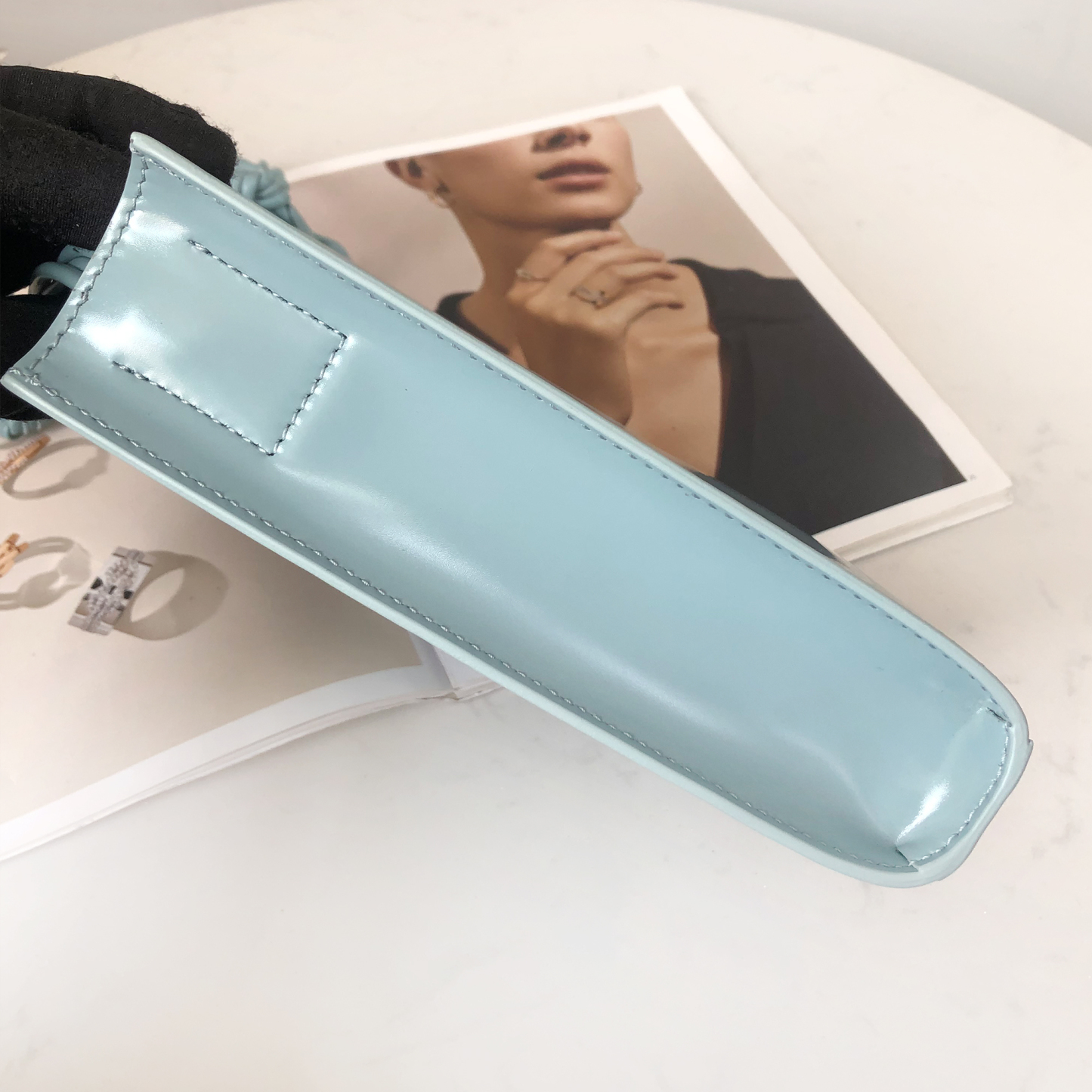 Jil Sander Tangle Small Square Bag in Purple