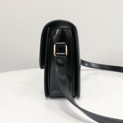 Celine Teen Triomphe Bag in Black Calfskin