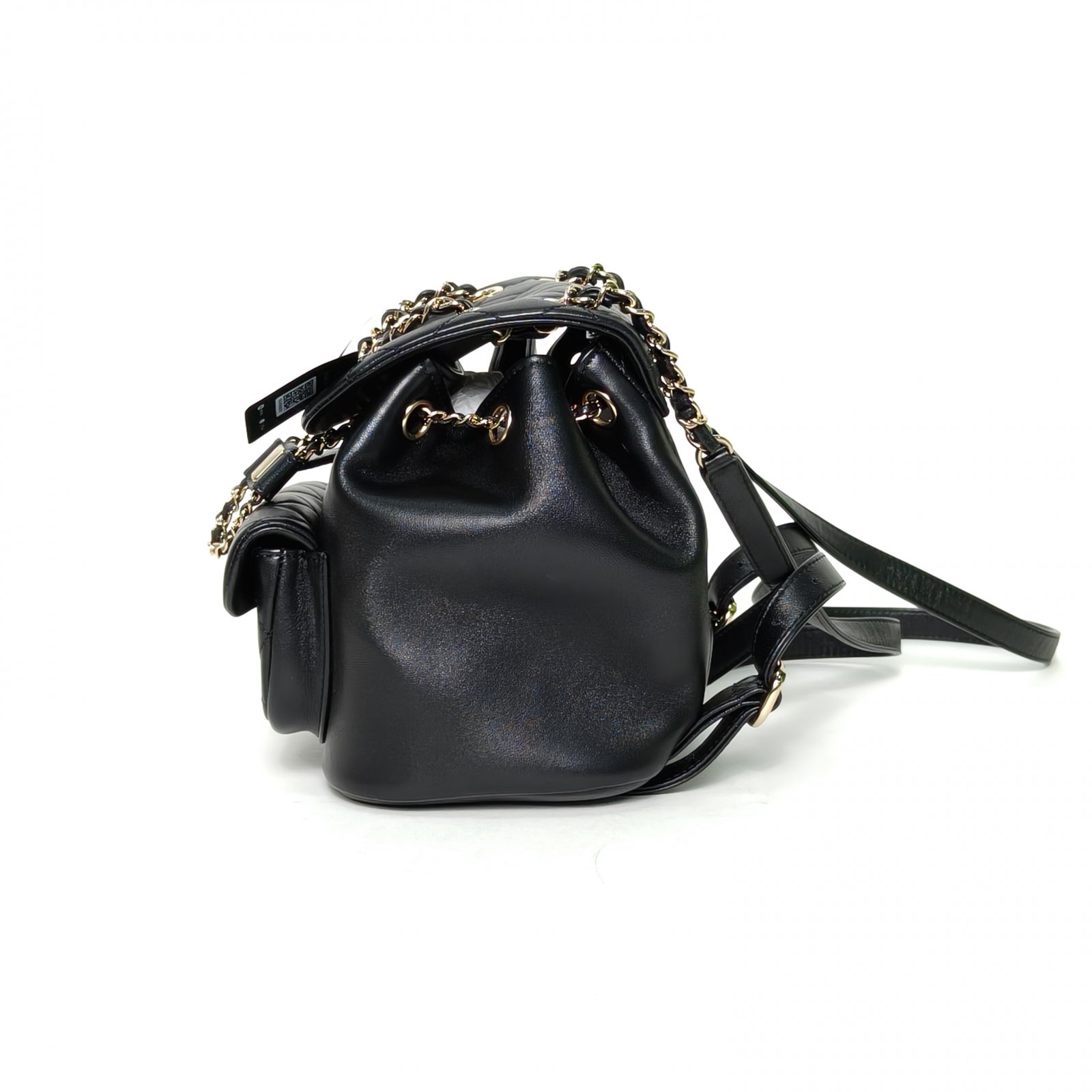*CHANEL Duma Drawstring Flap Backpack, Single Pocket, Small Size, 18cm-Hana Vintage