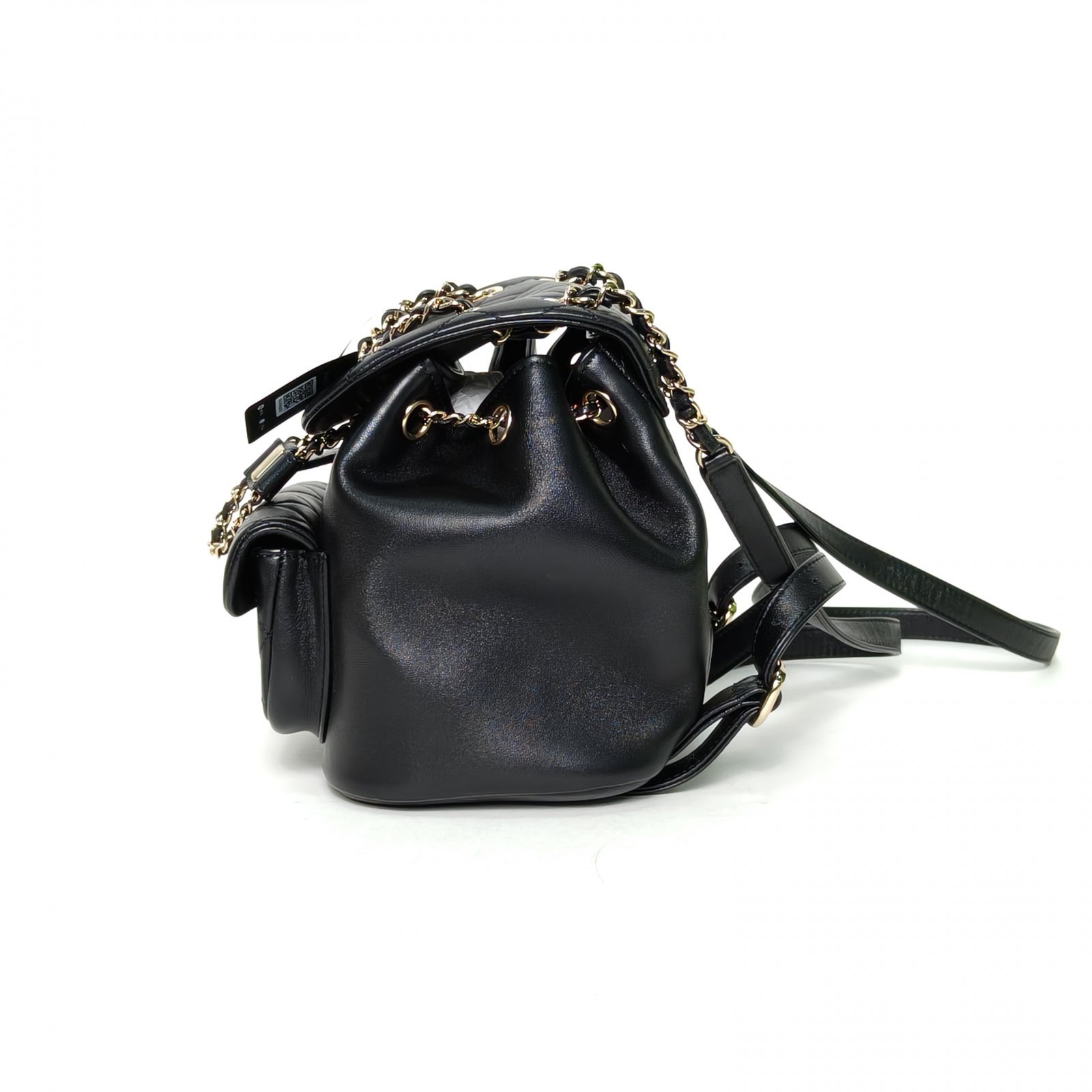 *CHANEL Duma Drawstring Flap Backpack, Single Pocket, Small Size, 18cm-Hana Vintage
