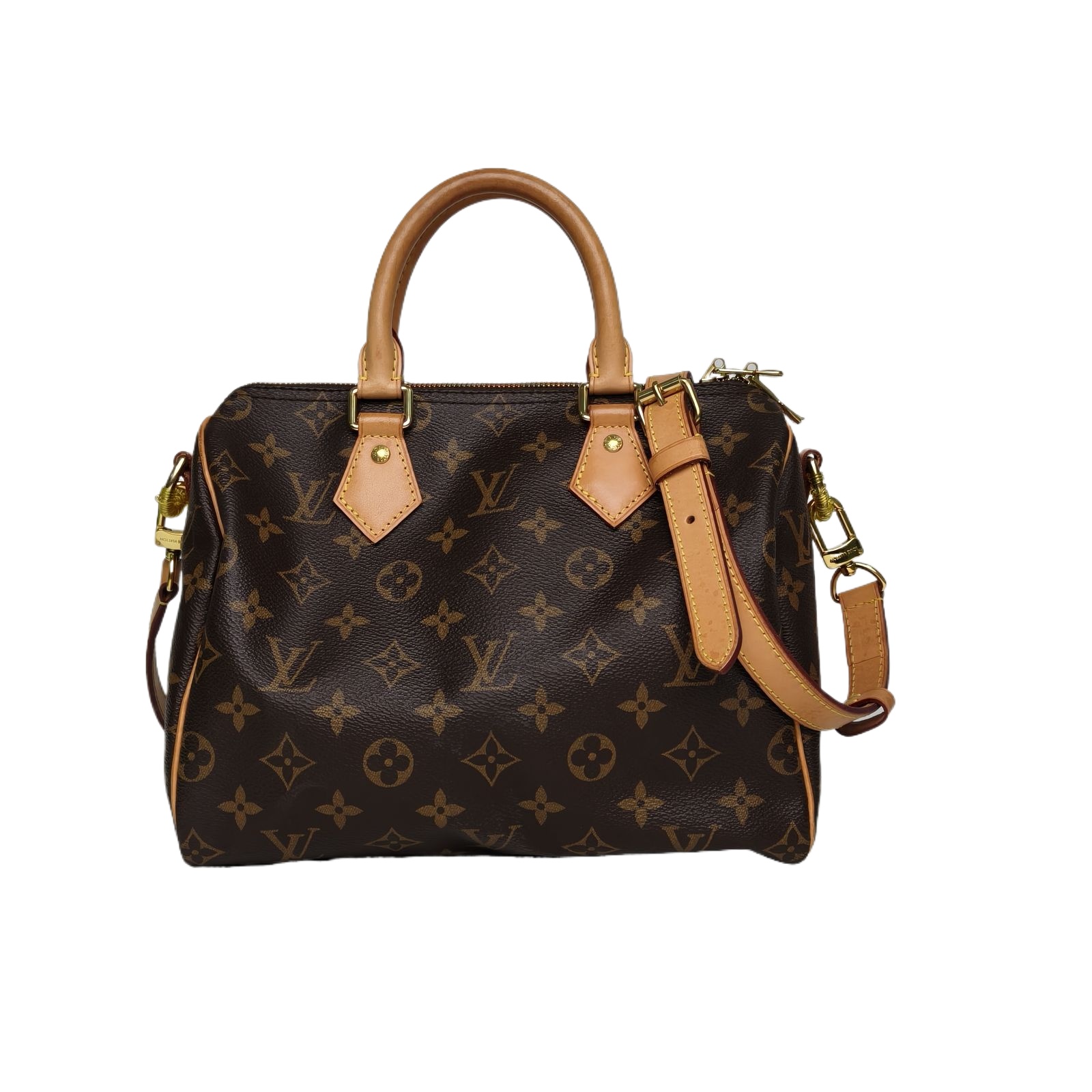 *LOUIS VUITTON Speedy 25 with Shoulder Strap-Hana Vintage