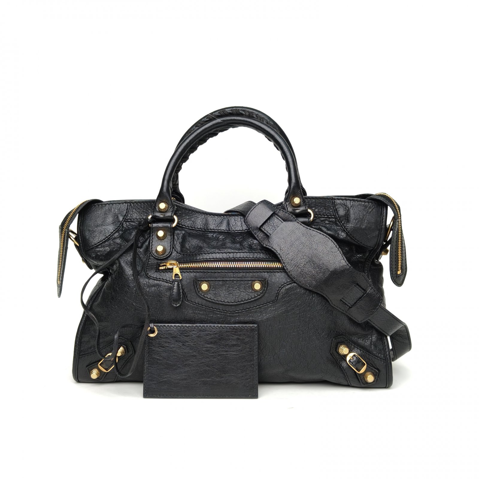 *BALENCIAGA CLASSIC CITY Motorcycle Bag Medium 38-Hana Vintage