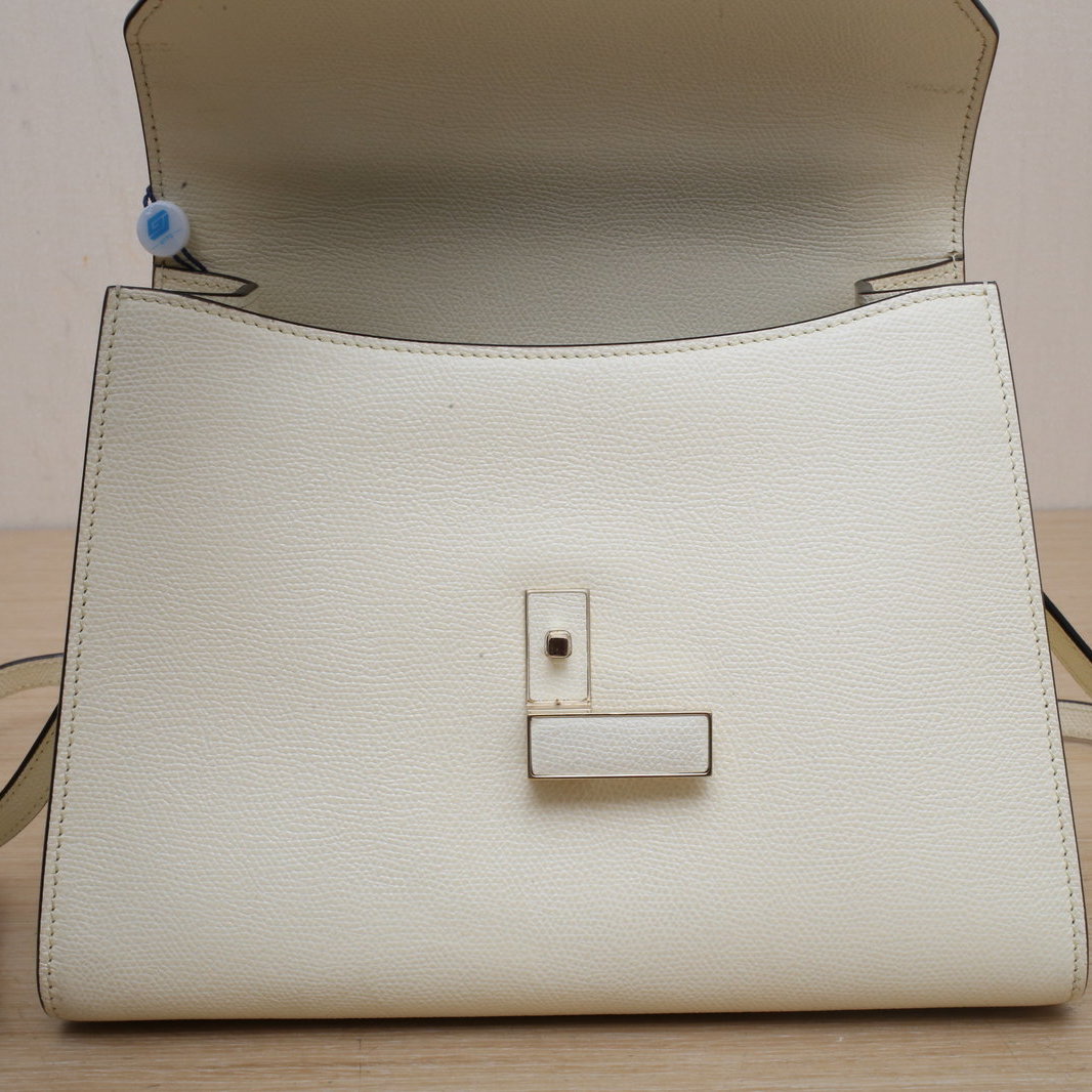 *Valextra Iside Rectangular Buckle Shoulder Bag, Small Size-Hana Vintage