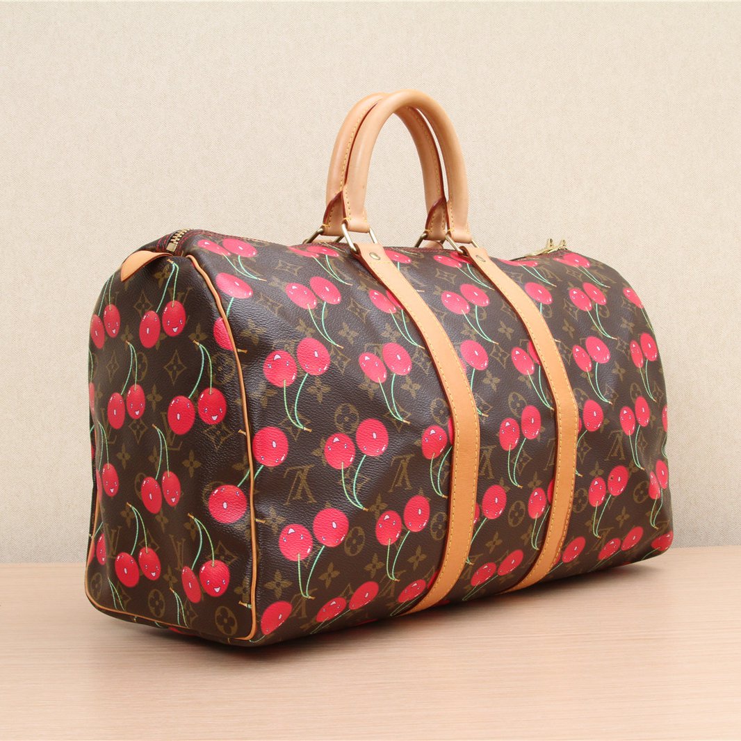 LOUIS VUITTON Vintage Takashi Murakami Cherry Keepall 45