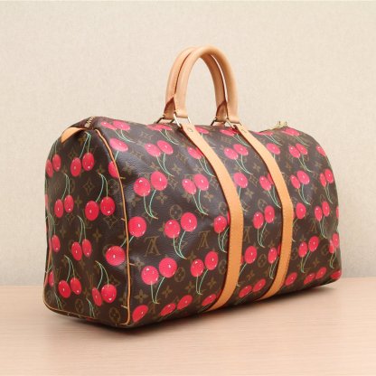 LOUIS VUITTON Vintage Takashi Murakami Cherry Keepall 45