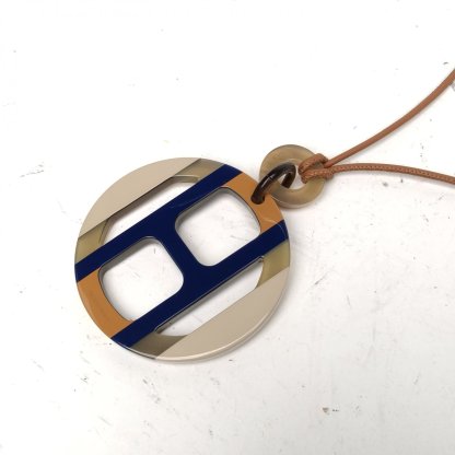 HERMES H Equipe Necklace Sweater Chain /