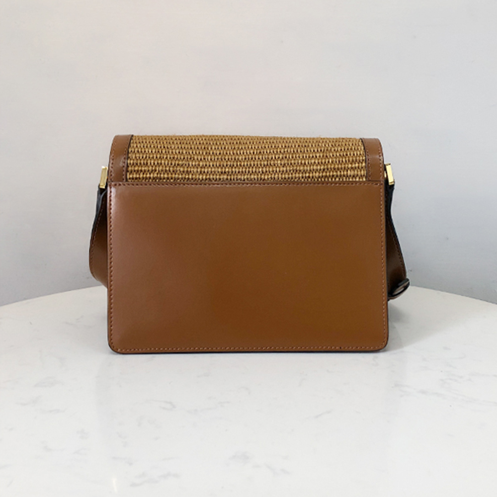 Marni Woven Accordion Bag, Brown