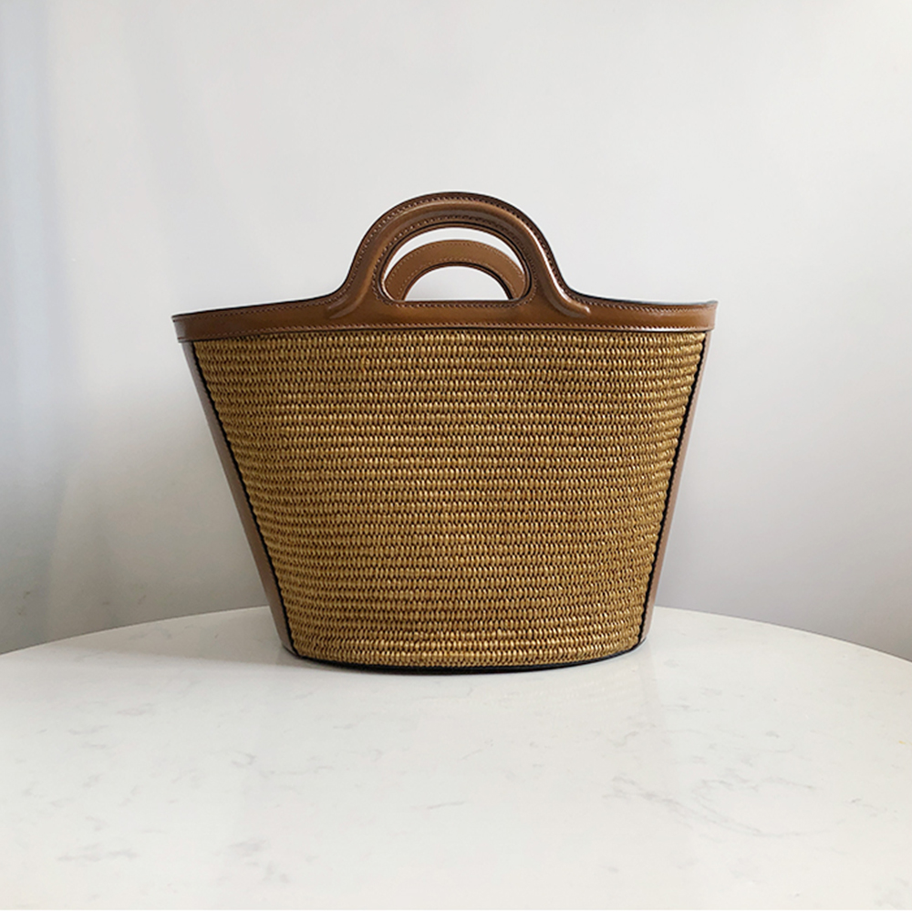 Marni Woven Basket Small, Brown
