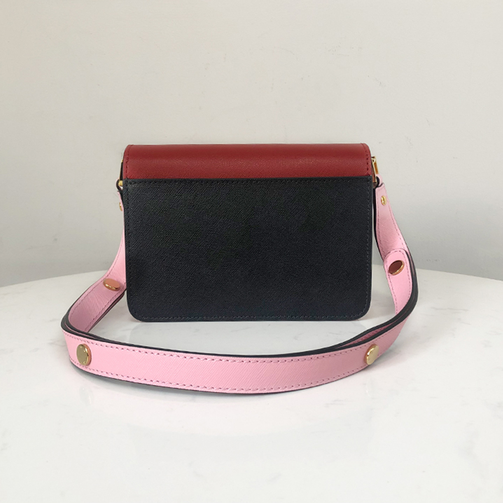 Marni Mini Accordion Bag, Red and Black